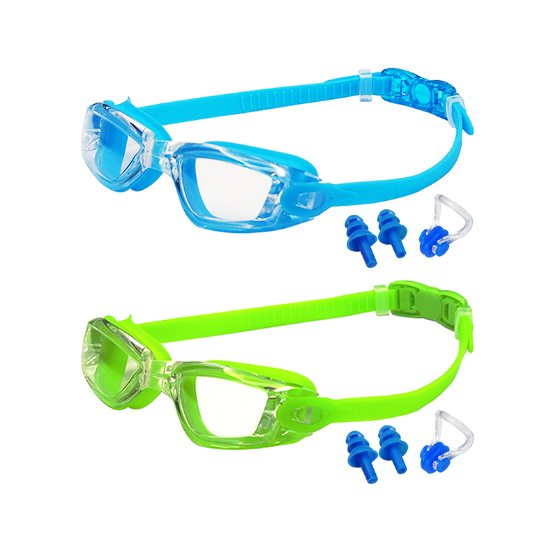 What effect does swimming goggles coating technology have on underwater visual clarity?
